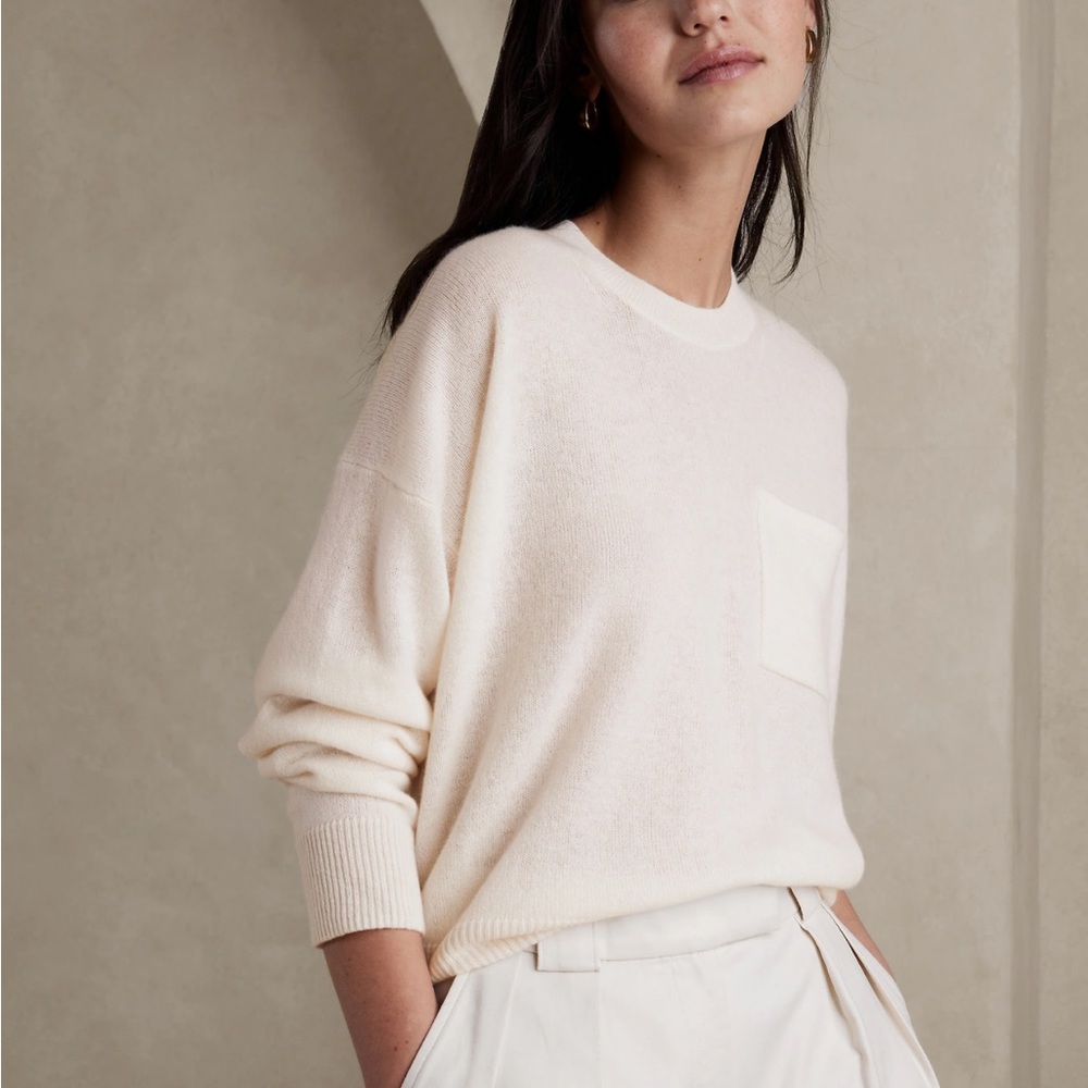 Banana Republic LIGHTWEIGHT CASHMERE CROPPED SWEATER